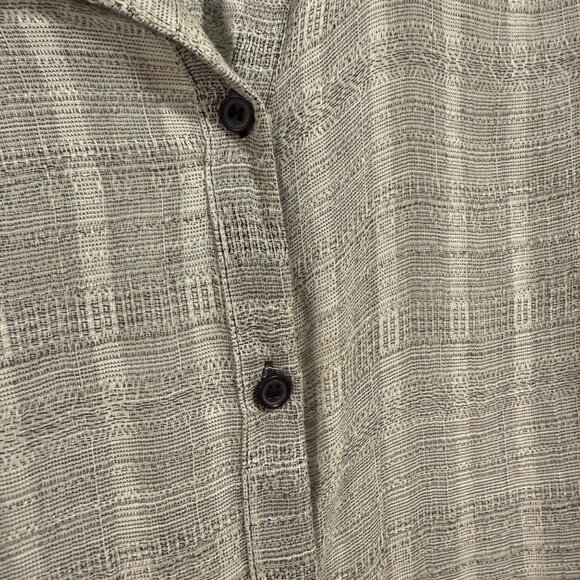 Free People Headed to the Highlands Button Up Gray Black Gauze‎ Style Top Size S - Picture 4 of 11